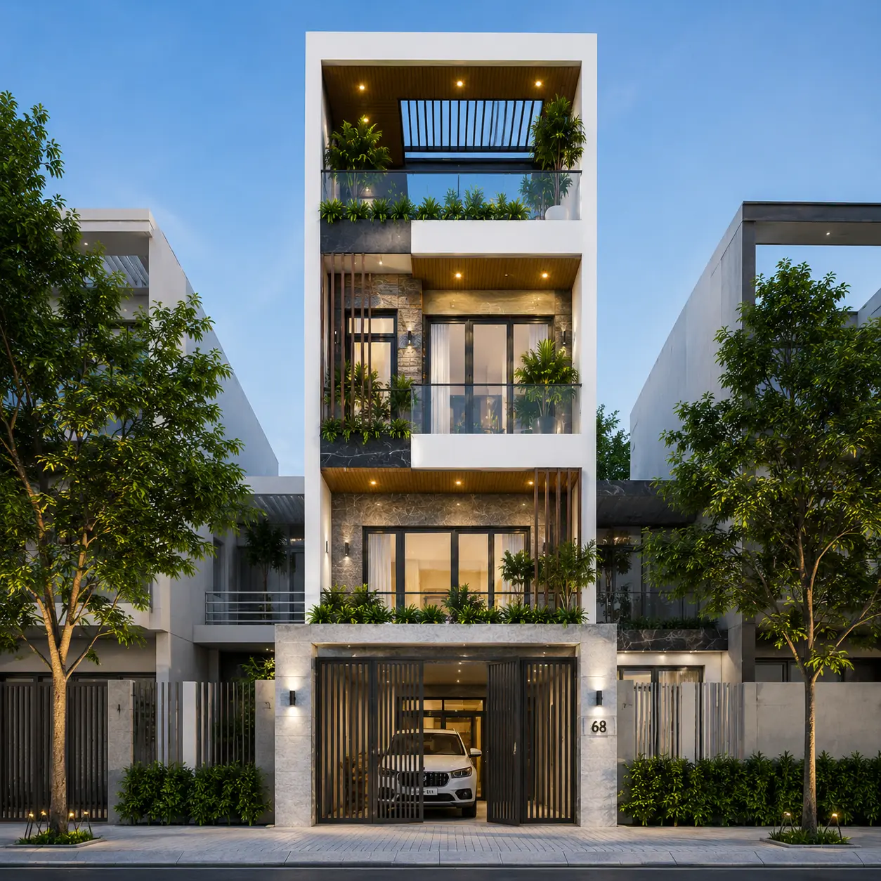 Thiết kế nhà phố trọn gói